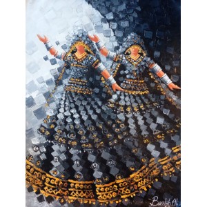 Bandah Ali, 18 x 24 Inch, Acrylic on Canvas, Figurative-Painting, AC-BNA-199